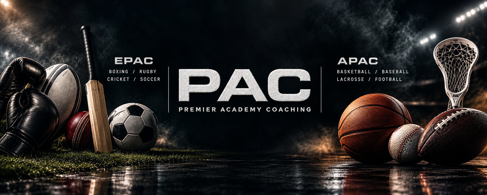 Premier Academy Coaching. EPAC: boxing, rugby, cricket and soccer. APAC: basketball, baseball, lacrosse and football.